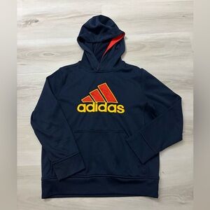 Adidas Little Boys Size 8 Navy Logo Hoodie